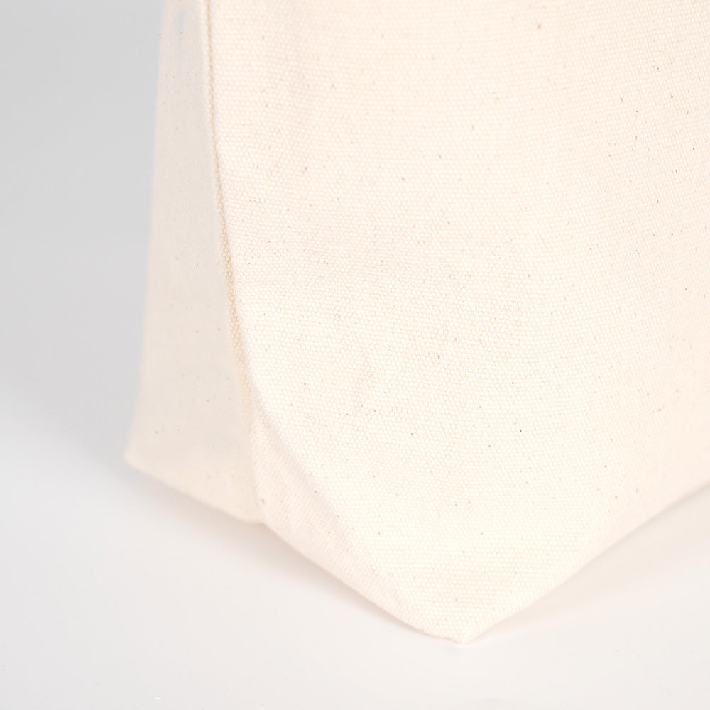 Kanvas Bez Çanta - Geniş Hacim - Örgü Kulp - İç Cepli 35x40x10 cm (Özelleştirilebilir)