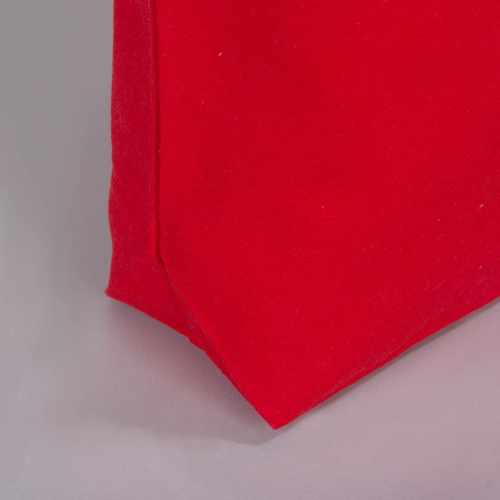 Kırmızı Kanvas Plaj Çantası 48x41x10 cm