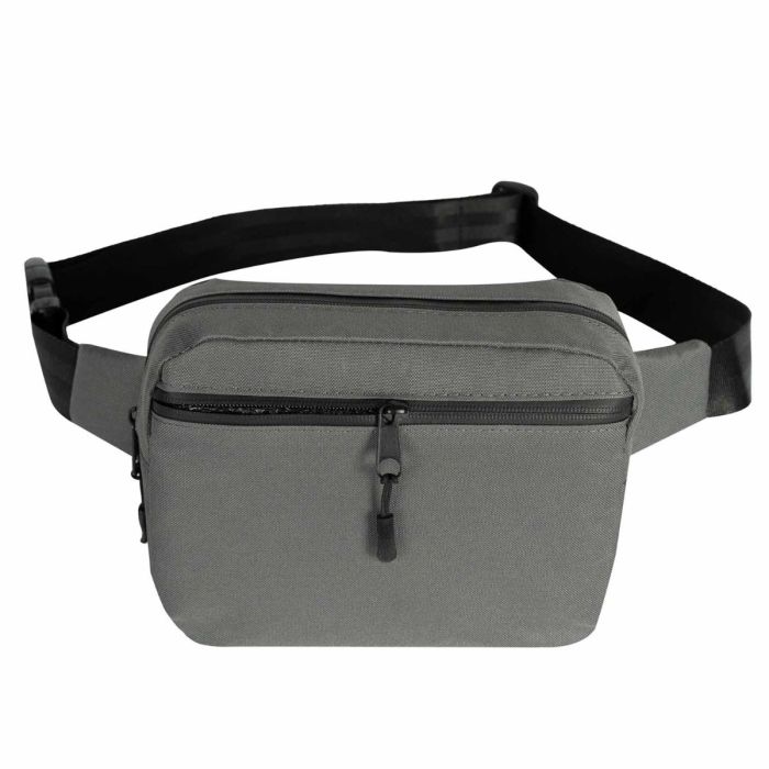 DynamicGo Çapraz Bel Çantası - Koyu Gri 21x15x5 cm (Özelleştirilebilir)