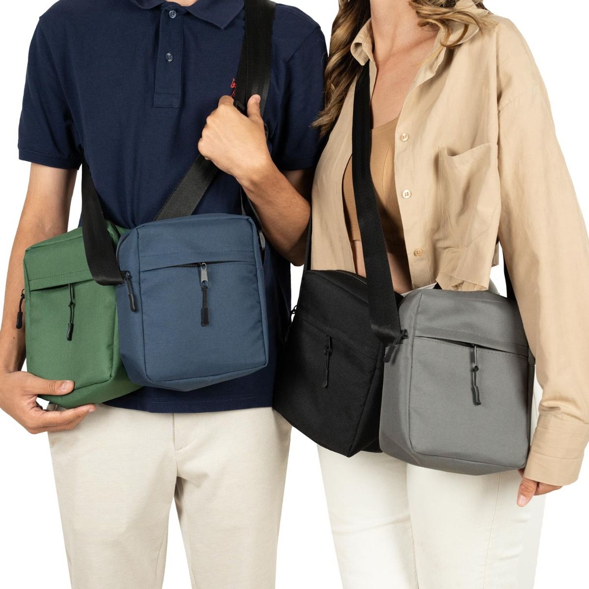 Active Omuz Çantası - Siyah 16x20x8 cm