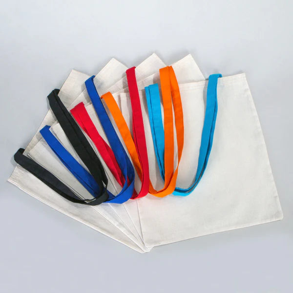 35x40 cm Turkuaz Kulp Ham Bez Çanta Baskılı - 23 Nisan Hediyesi