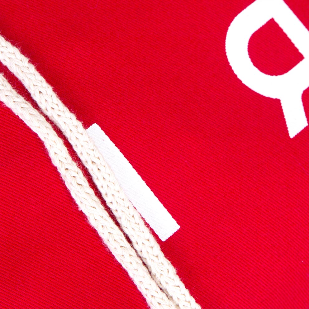 Kırmızı Büzgülü Sırt Çantası - 35x40 cm