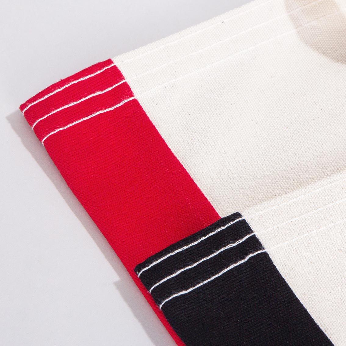 Classic Kanvas Çanta - Kırmızı Tam Körüklü 40x35x10 cm