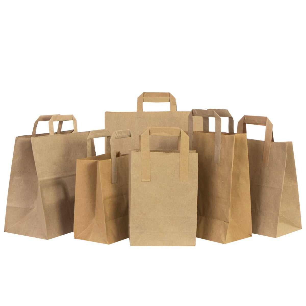 Kraft Çanta Kağıt Saplı Küçük Boy - 18x26x8 cm