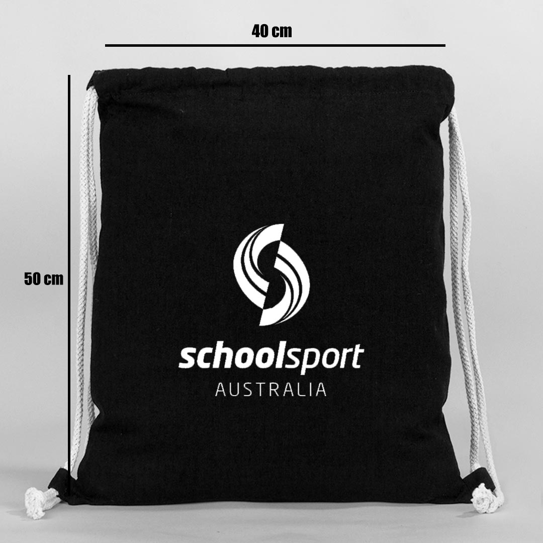 İp Büzgülü Bez Sırt Çantası Büyük Boy 40x50cm