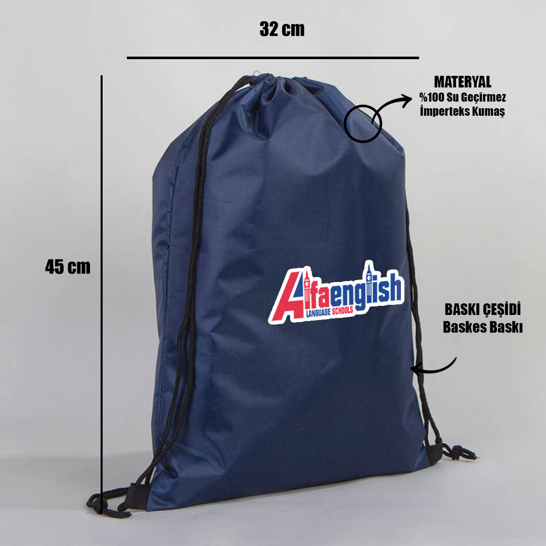 Promosyon Büzgülü İmperteks Çanta - Okul Çantası