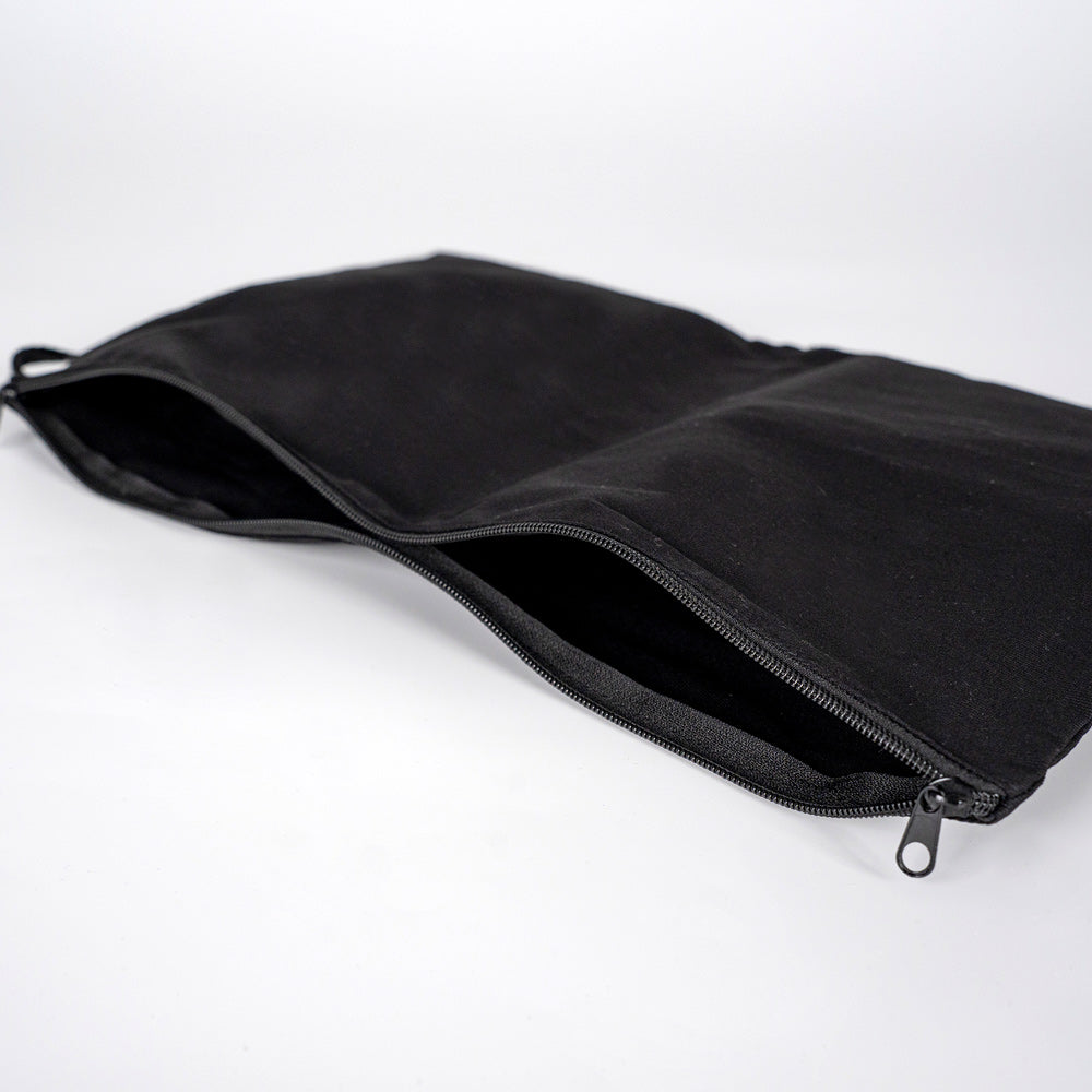 Kirli - Temiz Fermuarlı Seyahat Torbası, Siyah, 45x27 cm, Düzenleyici Torba, Çamaşır Çantası