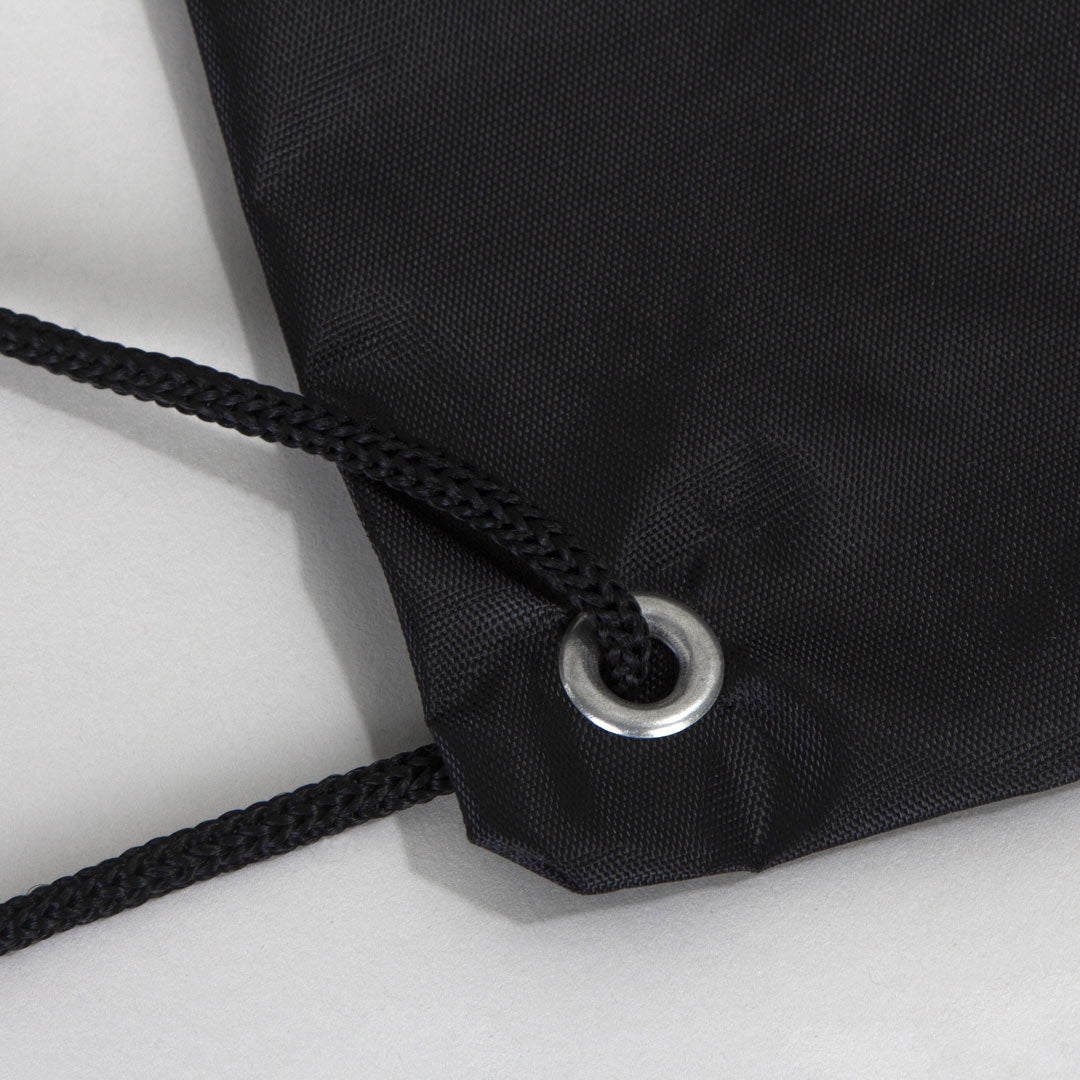 Siyah İmperteks Büzgülü Sırt Çanta - Ayakkabı Torbası