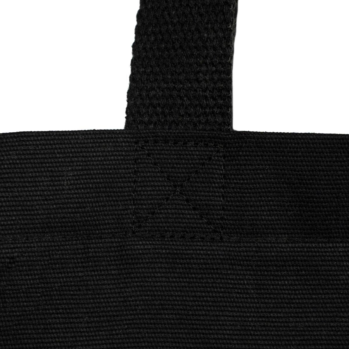 Kadınlar Günü Tam Körüklü Siyah Kanvas Çanta - 35x40x10 cm - Örgü Kulp (Özelleştirilebilir)