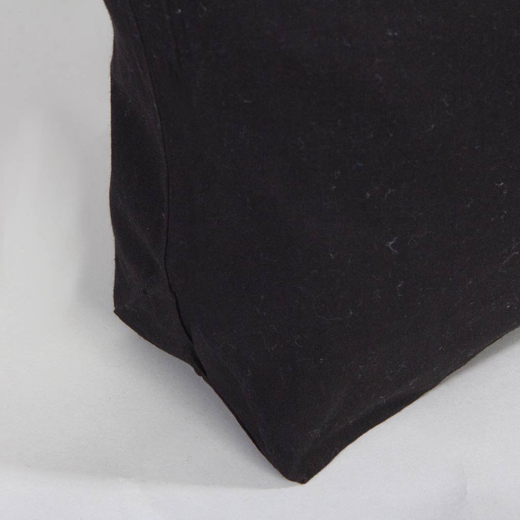 Katlanabilir Alışveriş Çantası SİYAH RENK - 15x13cm SİYAH Astarsız Clutch