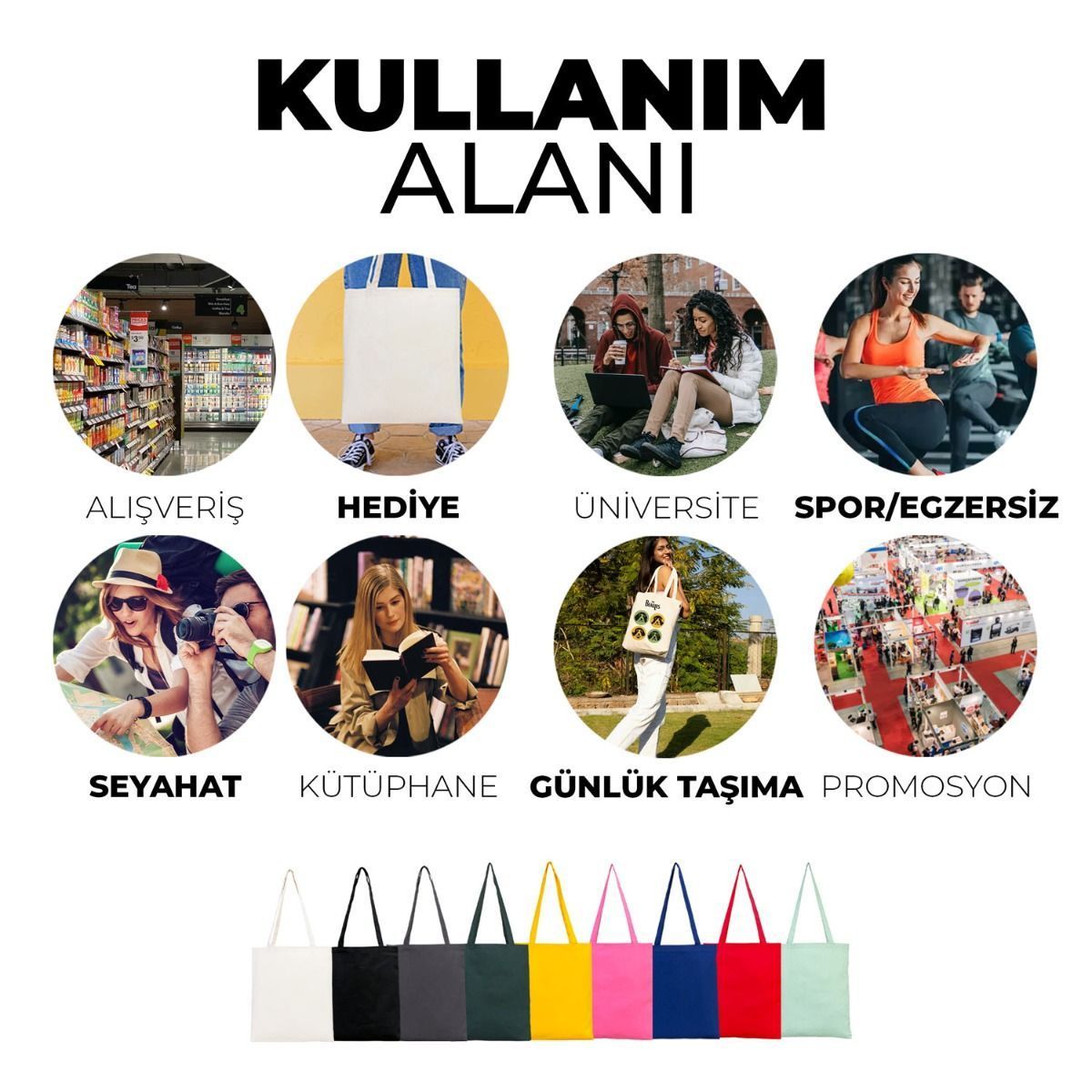 35x40 cm Antrasit Gabardin Bez Çanta - Bayram Çantası