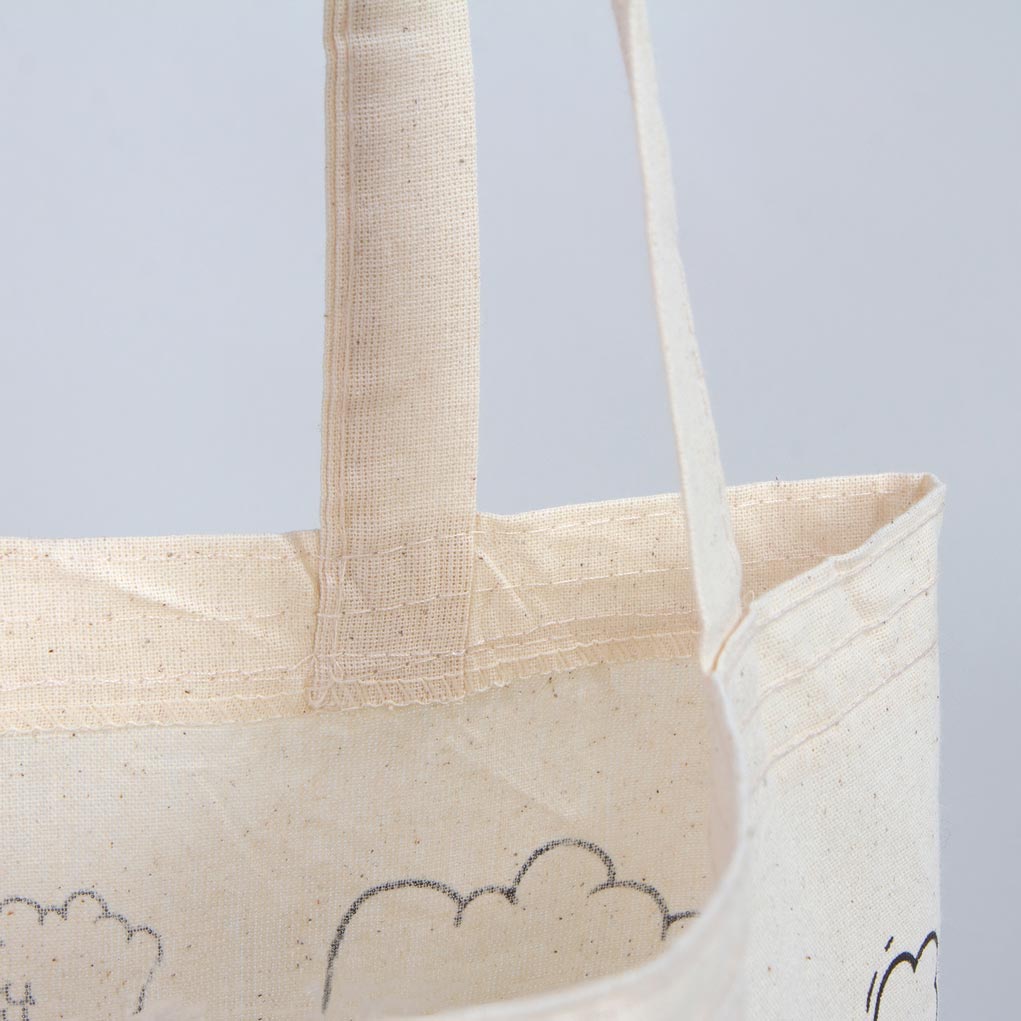 Boyanabilir Canım Annem Ham Bez Çanta - 35x40 cm - KELEBEK Desenli