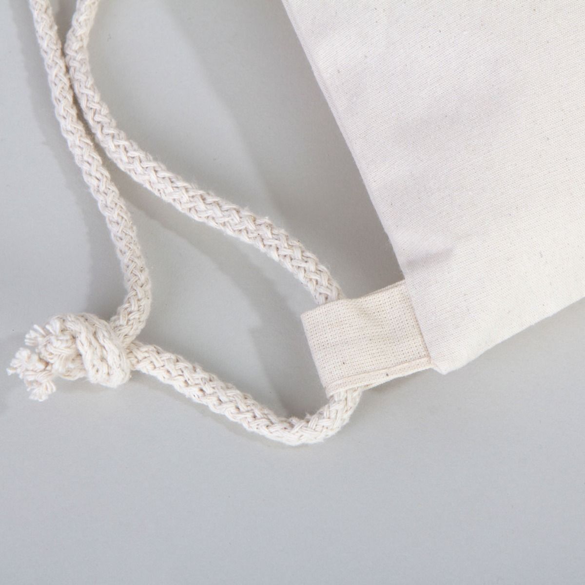 Rips Kumaş Büzgülü Bez Sırt Çantası 35x40 cm (Özelleştirilebilir)