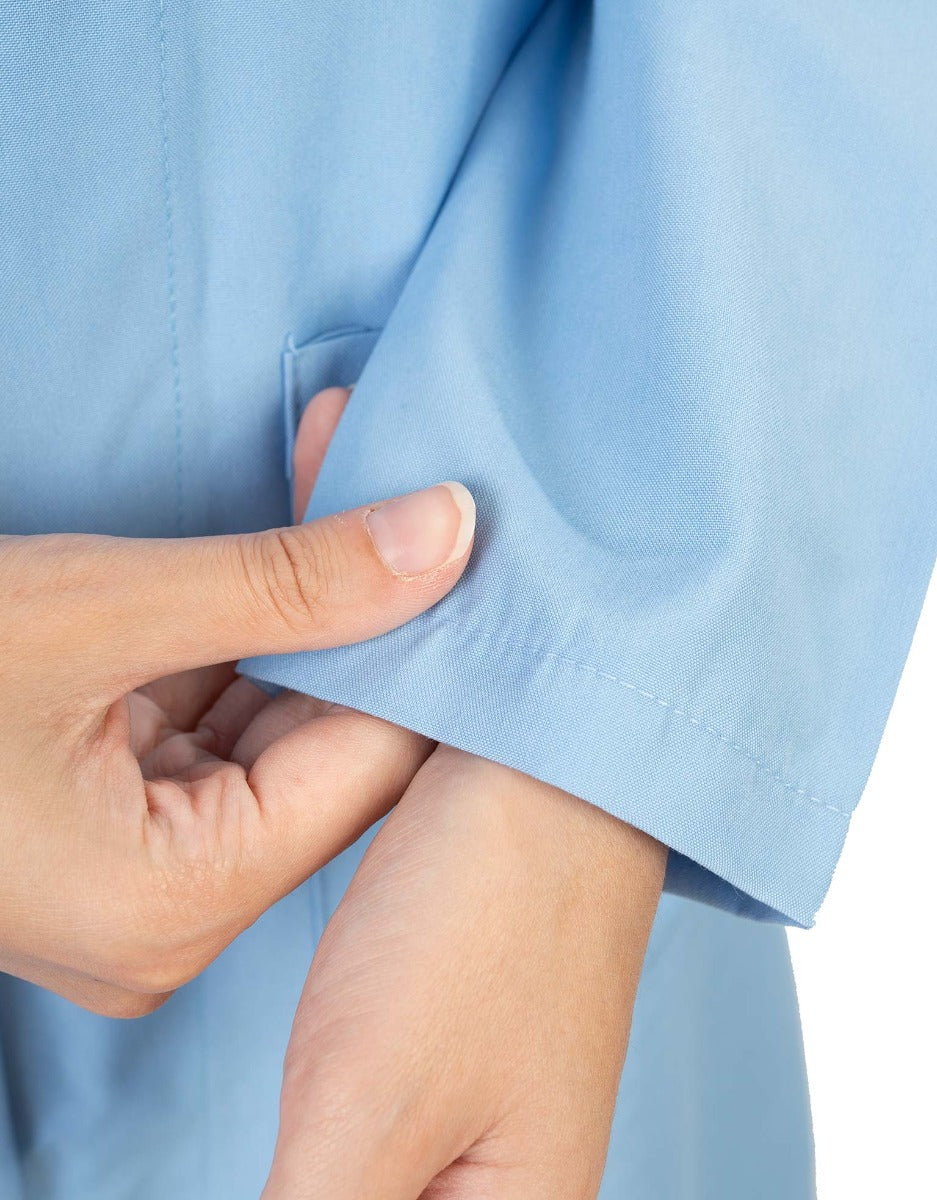 Açık Mavi Alpaka Kadın İş Önlüğü