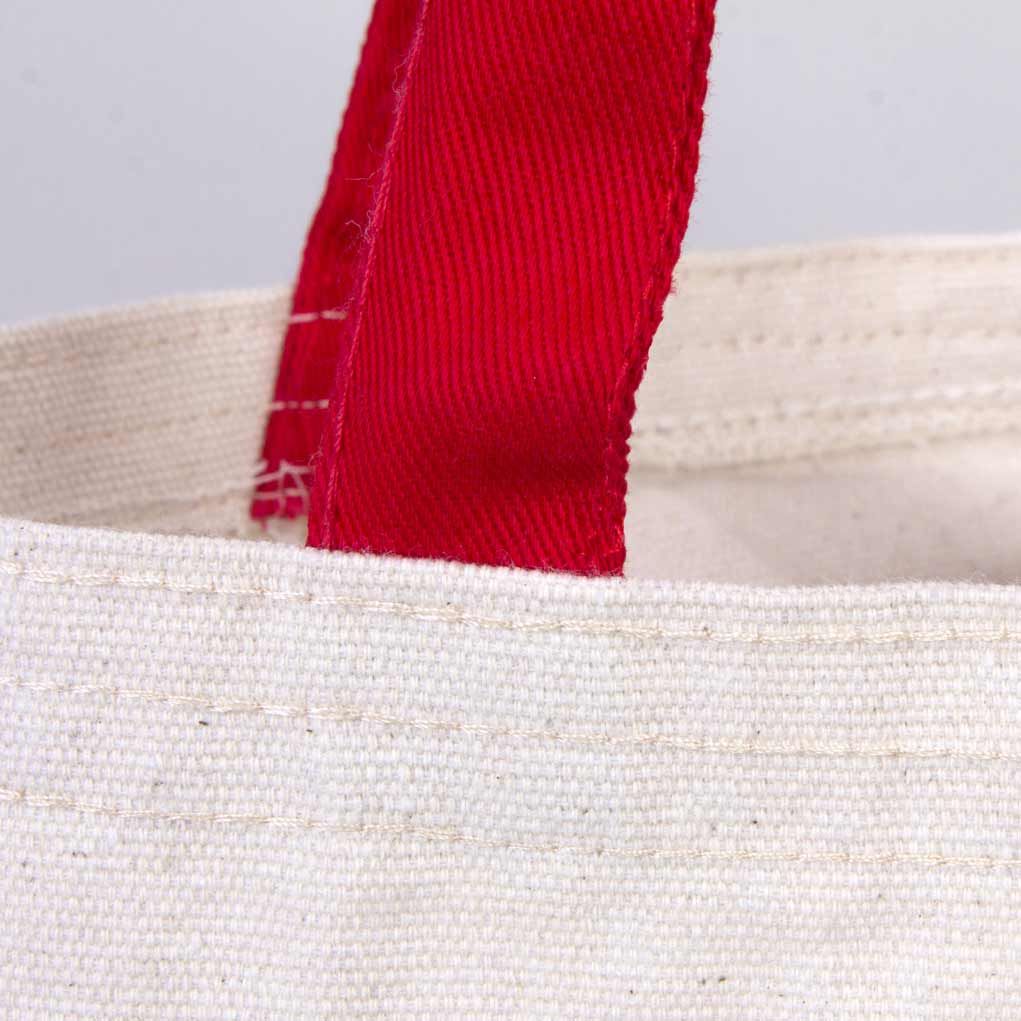 Yılbaşı Kanvas Çanta Kırmızı Kulp - İç Cepli (Özelleştirilebilir)