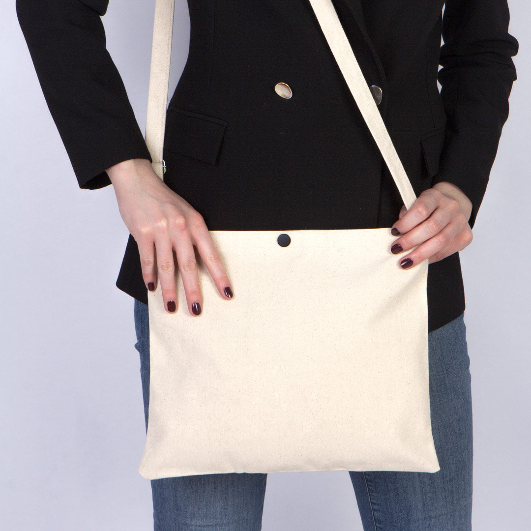 Kanvas Heybe 35x30 cm - Çıt Çıtlı