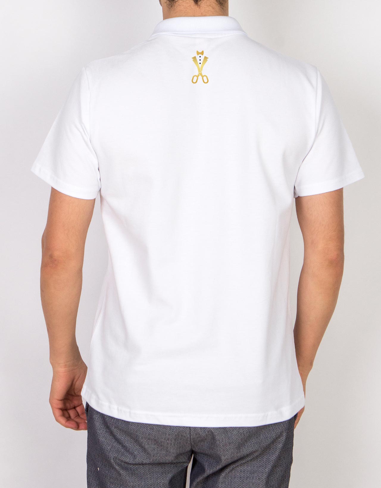 Polo Yaka Tişört - Altın Makas