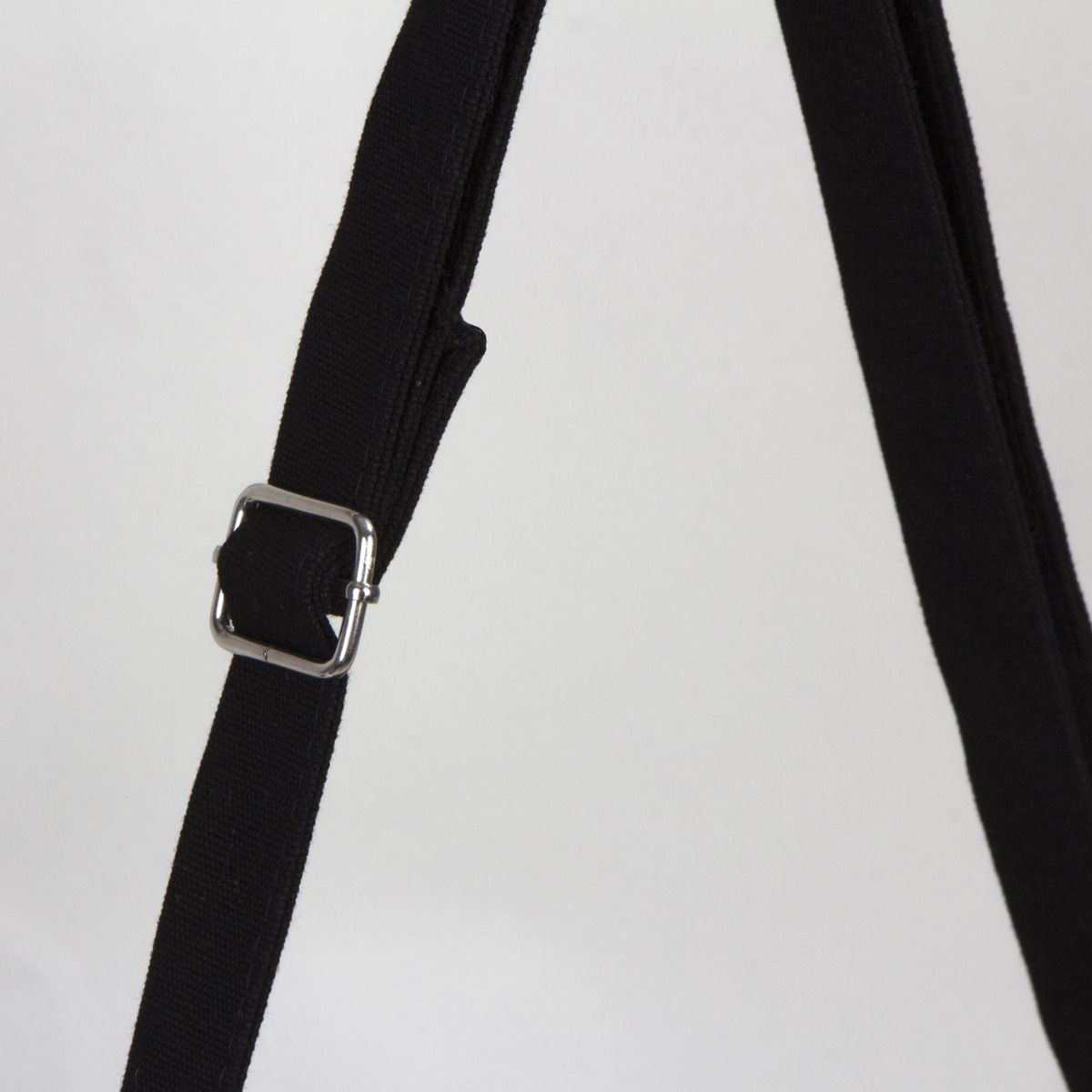 Siyah Kanvas Postacı Çantası (Özelleştirilebilir)