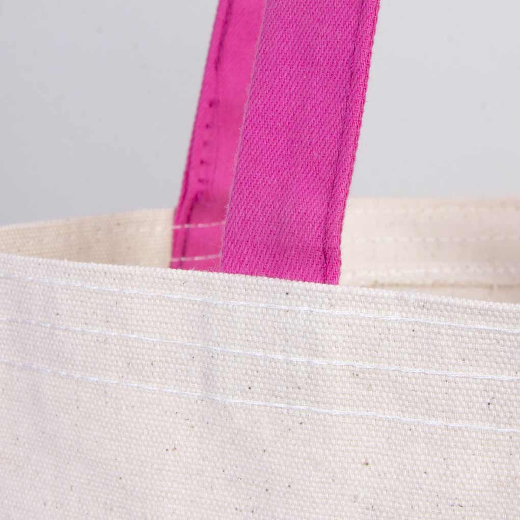 Renkli Kulp Kanvas Çanta Seti - Her Üründen 1 Adet