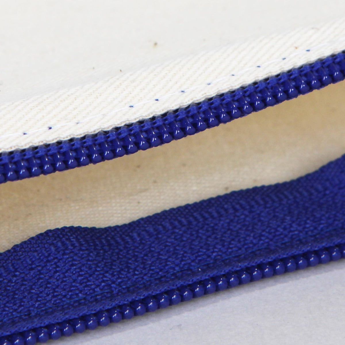 Bez Kalemlik Renkli Fermuar Saks Mavi-Özelleştirilebilir