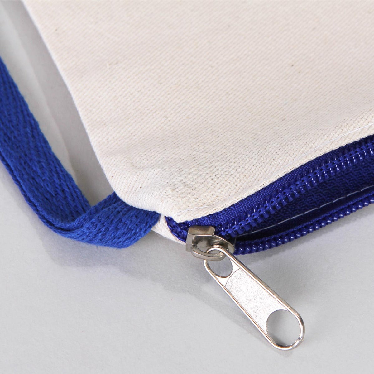 Clutch 21x15 cm Saks Mavi Fermuar (Özelleştirilebilir)