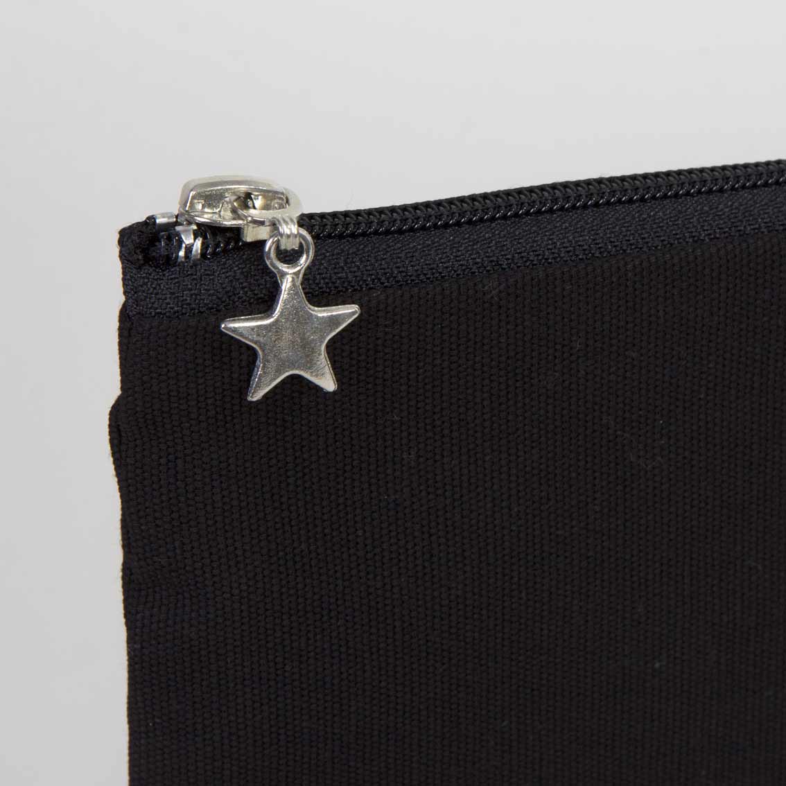 Clutch Kanvas Siyah Çanta (25x18) Astarlı