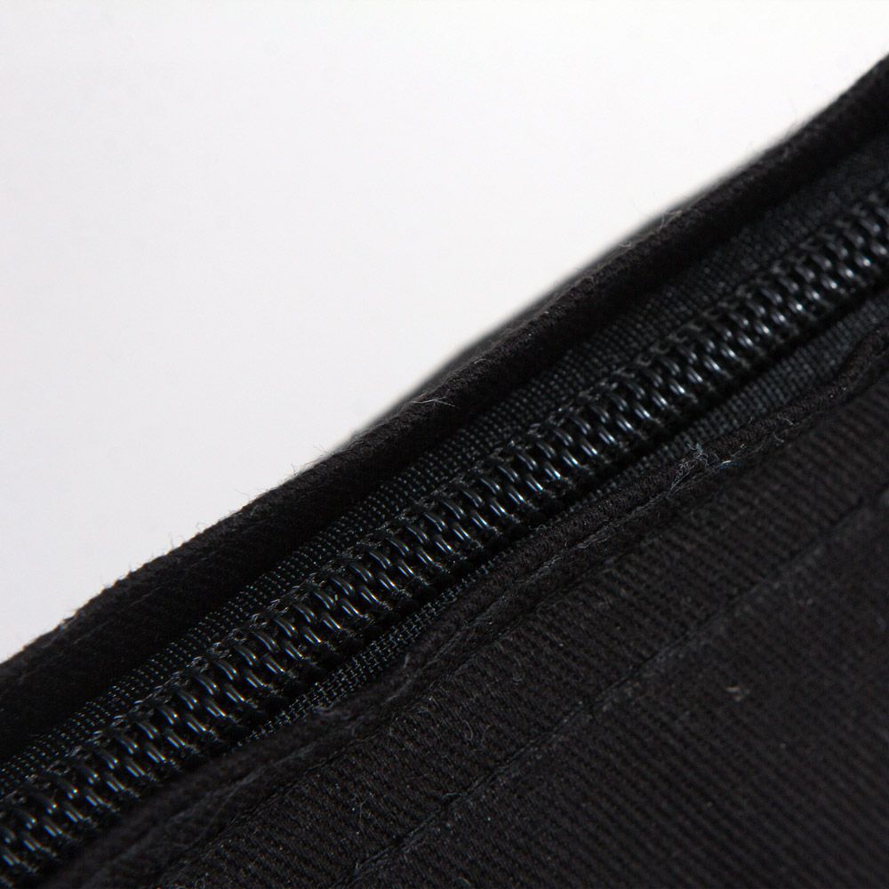 35x40 cm Siyah Gabardin Fermuarlı Bez Model - Bayram Çantası