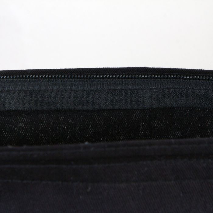 Fermuarlı Siyah Gabardin Çanta - Anneler Günü Hediyesi 35x40cm