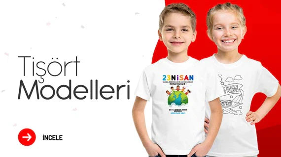 23 Nisan Çocuk Tişört Modelleri - istepromosyon.com
