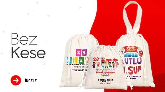 23 Nisan Baskılı Bez Kese - istepromosyon.com