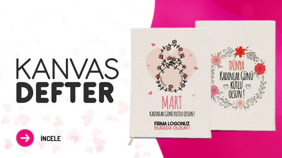 8 Mart Kadınlar Günü Temalı Defter - istepromosyon.com