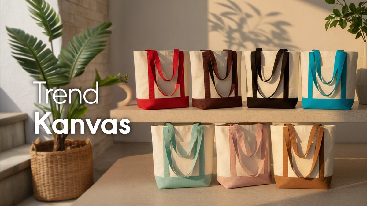Trend ve modern kanvas plaj çantası modelleri - toptan logo baskılı