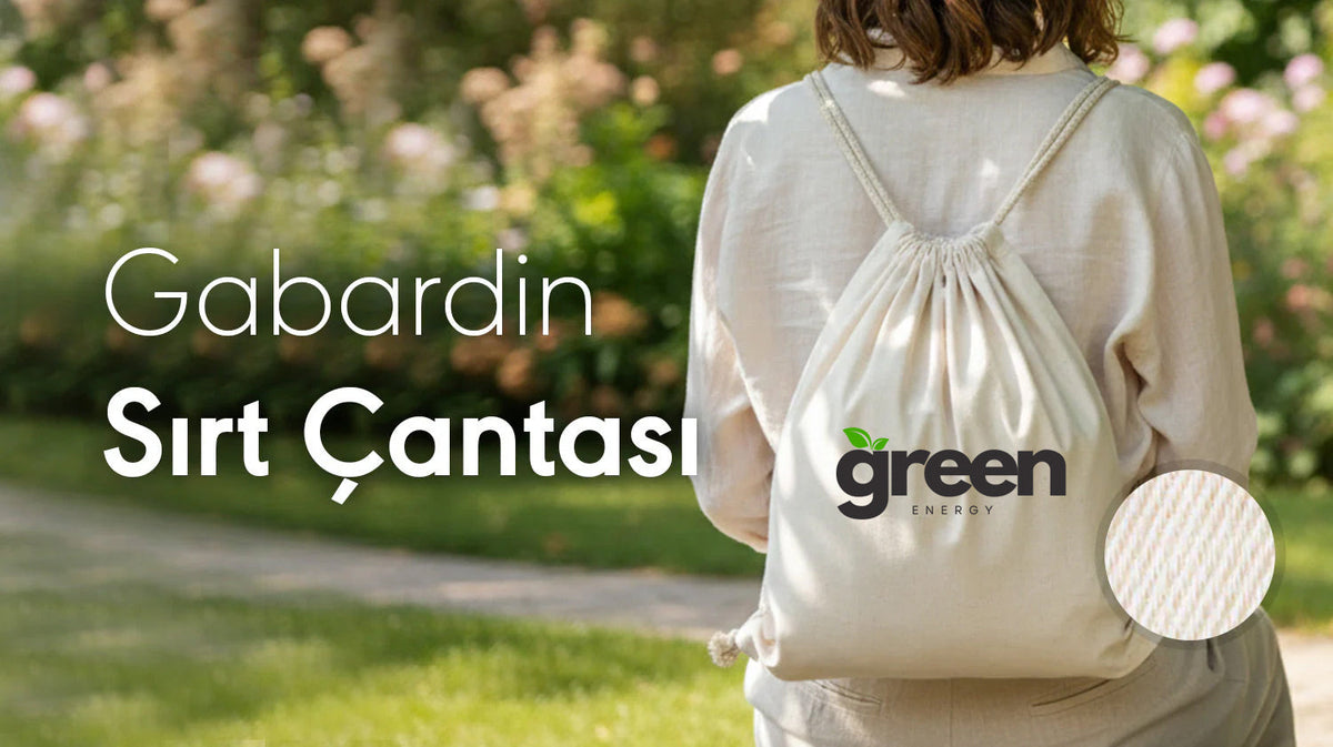 Rips gabardin 220 gr büzgülü sırt çantası - logo baskılı