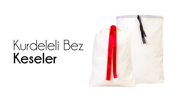 Kurdeleli Bez Kese Modelleri