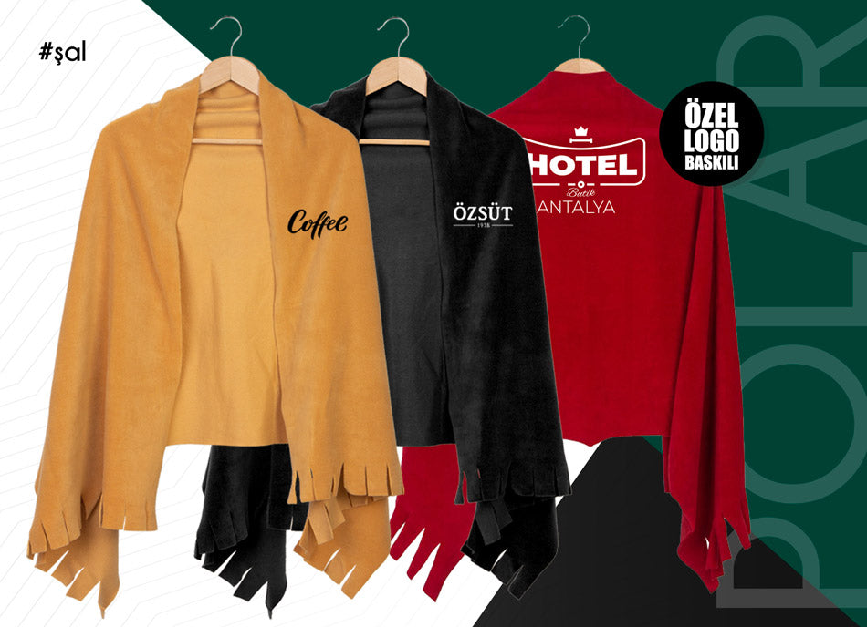 Logo Baskılı Polar Şallar