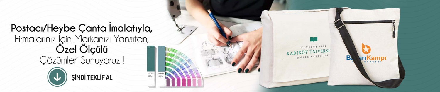 Kanvas Postacı / Heybe/ Fermuarlı Heybe