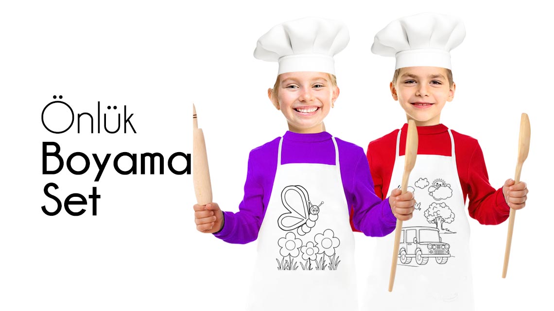Önlük Boyama Set