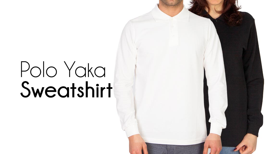 Polo Yaka Sweatshirt