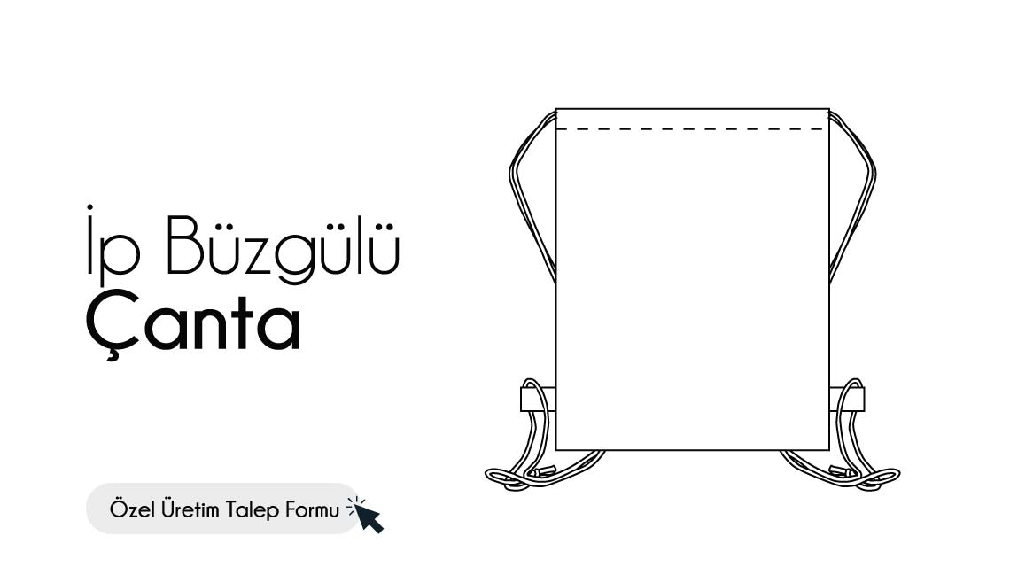 İp Büzgülü Çanta