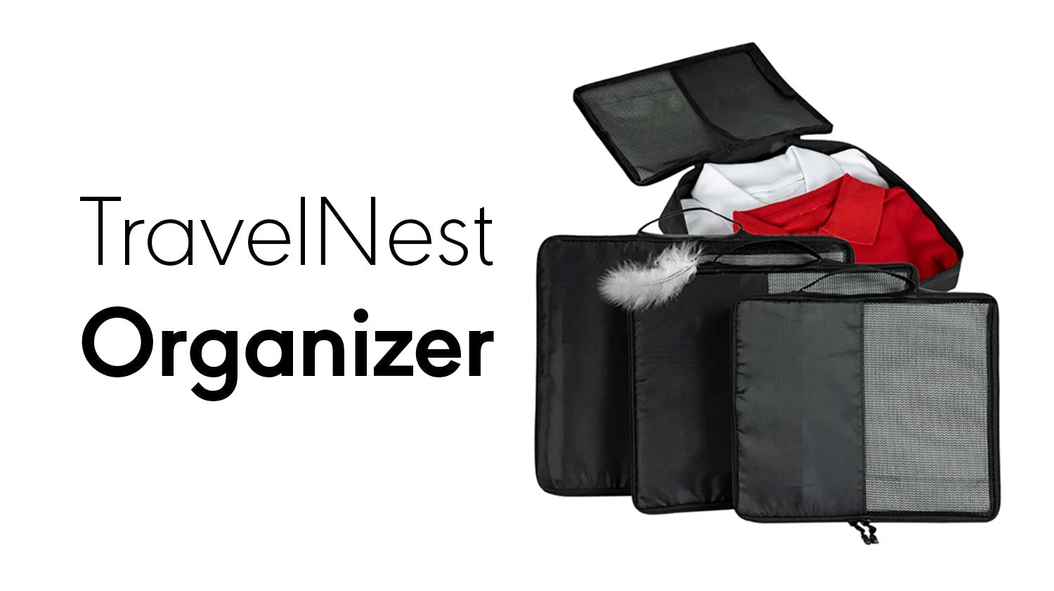 TravelNest bavul içi organizer seti