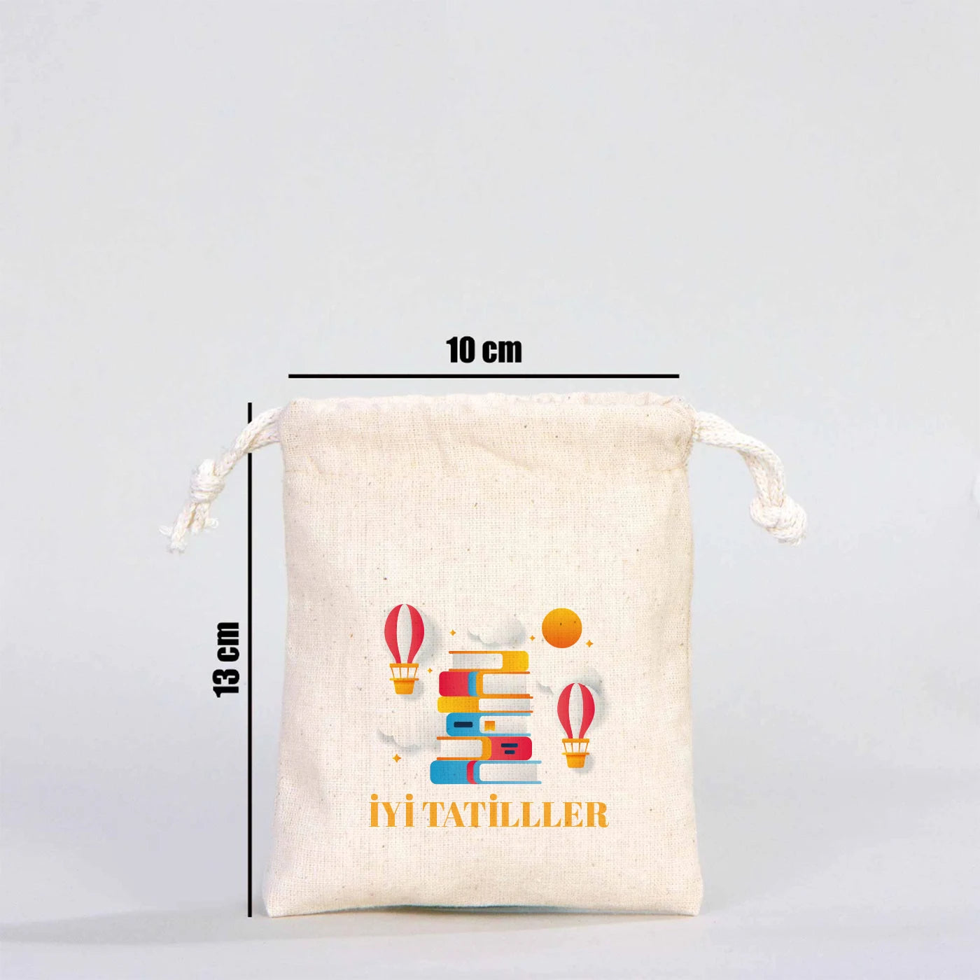 Karne Günü Sürpriz Hediye Kesesi – Ham Bez, 10×13 cm (Özelleştirilebilir)