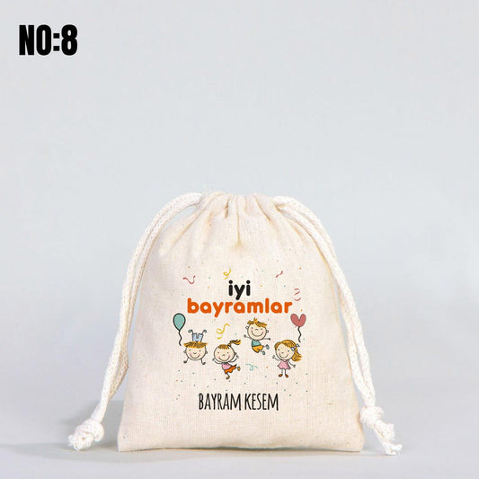 İyi Bayramlar Bayram Harçlığı Kesesi -  10x13 cm - No:8