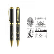 Kabartma Figürlü Metal Tükenmez Kalem - 685-T