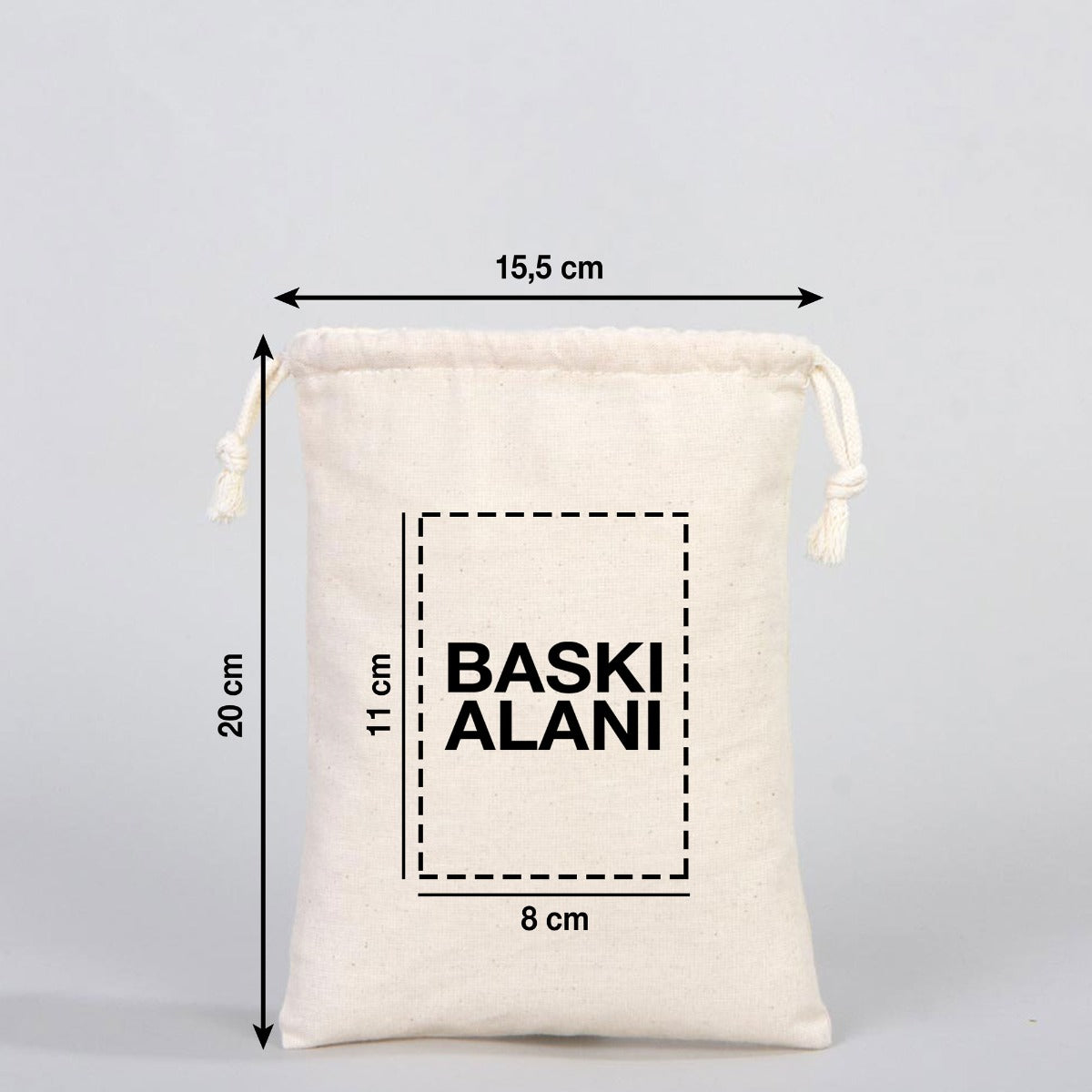 Bez Kese 15,5 x 20 cm (Özelleştirebilir) - 326 - istepromosyon.com