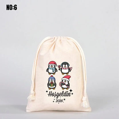 Baskılı Yılbaşı Kesesi 15,5x20cm (Özelleştirilebilir)