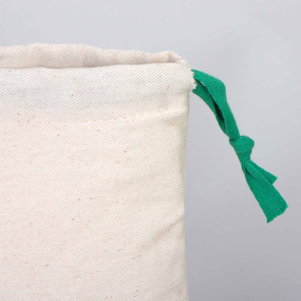 Bez Kese 15,5x20 cm - Renkli İp - Yeşil (Özelleştirilebilir) - istepromosyon.com