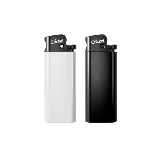 Cricket Mini Çakmak 1155 – Taşlı / Sibopsuz – Beyaz & Siyah