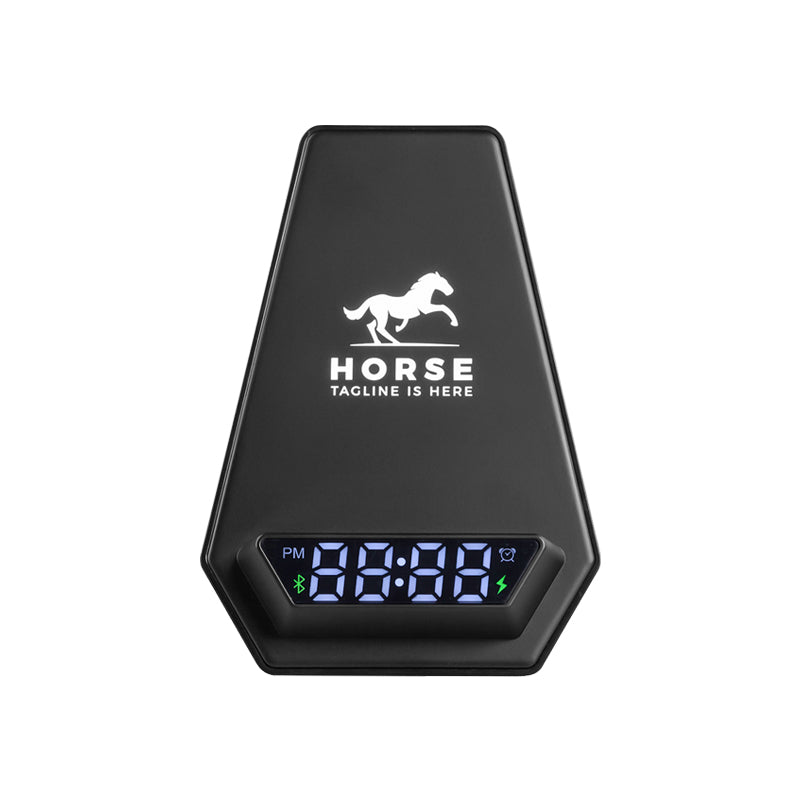 4240 Siyah Wireless Şarj & Hoparlör & Dijital Saat