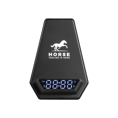 4240 Siyah Wireless Şarj & Hoparlör & Dijital Saat