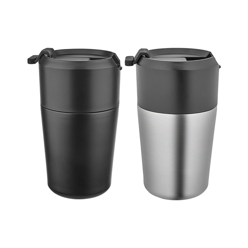 Kilit Kapaklı Çelik Termos Bardak 5355  – 380 ml